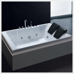 QY-Y2208-嵌入式双人按摩浴缸